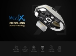 Lamzu професионална геймърска мишка MAYA X 8K - Wireless Gaming Mouse - Purple Shadow