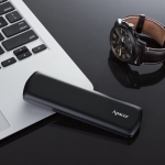 Apacer Външен SSD диск Portable SSD AS721 250GB USB-C 3.2 Gen 2/USB-A 3.2 Gen 1, Military-Grade, Shockproof, Black