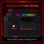 Madlions професионална геймърска механична клавиатура Professional Gaming Mechanical Keyboard MAD 68 HE Flagship - 8K, Magnetic Amber Pro Switches - White
