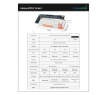 VGN безжична геймърска механична клавиатура Wireless Gaming Mechanical Keyboard - N75 PRO Caribbean Blue - Kailh Vaporwave Switches, RGB