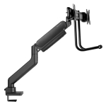 Стойка Neomounts Screen Desk Mount 2 screens (topfix clamp & grommet) for 2 Monitor Screens, Black