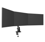 Стойка Neomounts Nero Triple Flat Screen Desk Mount (phone holder+Quick-fix clamp/grommet)