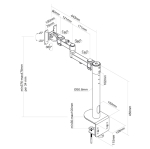 Стойка Neomounts Flat Screen Desk Mount (clamp), high capacity