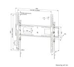 Стойка Neomounts Level-750 Heavy duty wall mount 43-98", max 125kg, tilt, lockable