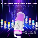 Настолен микрофон FIFINE AM6 RGB - White