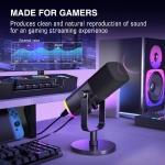 Настолен микрофон FIFINE AM8 Dynamic RGB XLR/USB- Black