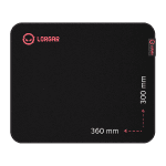 Lorgar Main 323, Gaming mouse pad, Precise control surface, Red anti-slip rubber base, size: 360mm x 300mm x 3mm, weight 0.21kg