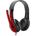 CANYON PC headset HSC-1 PC Mic Flat 2m Black Red