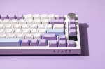 Ajazz геймърска механична клавиатура Wireless Gaming Mechanical Keyboard AK820 PRO - Flying Fish [Linear] (English US), Purple
