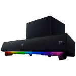 Razer Leviathan V2, PC Gaming Soundbar with Subwoofer,Full Range Drivers: 2 x 2.0 x 4.0" / 48 x 95 mm,Bluetooth 5.2 (60ms low latency),Tweeter Drivers: 2 x 0.75" / 20 mm, USB Audio Input to PC,Razer Chroma™ RGB,Razer Audio app