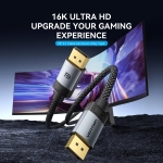 Vention Кабел Cable - Display Port v2.1 DP M / M Black 16K@60Hz, 1M - HGBHF