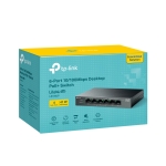 Комутатор TP-Link LS106LP 6-портов 10/100 Mbps с 4-портов PoE+