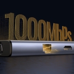 Мултифункционален USB хъб Ugreen CM498 15600 USB-C - 3x USB-A 3.0 / HDMI / VGA / RJ45 / SD / TF Card Reader / USB-C PD - сив