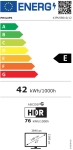 Телевизор Philips 43PUS8010/12, 43" 4K UHD LED, 3840x2160p, 60Hz, DVB-T/T2/T2-HD/C/S/S2, 60Hz, Ambilight 3, Pixel Precise UHD, HDR+, Titan OS, Dolby Atmos & DTS:X, 3*HDMI, 2*USB, VRR, 802.11ac, BT 5.2, 20W RMS, Black