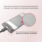 Unitek прозрачна външна кутия за диск Storage Case - DiskGuard Limpid R - 2.5 inch USB 3.0 transparent - S1103A