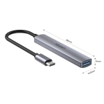 Unitek хъб USB3.0/2.0 HUB 4 port - USB-C input - H1208B