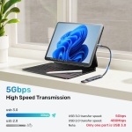 Unitek хъб USB3.0/2.0 HUB 4 port - USB-C input - H1208B
