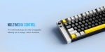 Lamzu професионална геймърска механична клавиатура Professional Gaming Mechanical Keyboard JET 75 - 8K, Magnetic Gateron Jade Switches - White/Blue