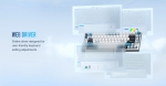 Lamzu професионална геймърска механична клавиатура Professional Gaming Mechanical Keyboard JET 75 - 8K, Magnetic Gateron Jade Switches - White/Blue