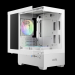 Gamdias кутия Case mATX - AURA GC9M White - 3 x 120 mm A-RGB, Tempered Glass