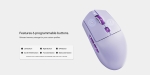 VXE професионална геймърска мишка Wireless Gaming Mouse Dragonfly V3 PRO - Huano Blue Glow V2, White