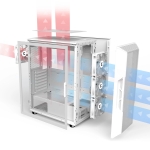 Zalman кутия Case ATX - i3 NEO ARGB White - Mesh, aRGB, Tempered Glass