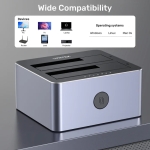 Unitek докинг станция Storage - HDD Dock - 2 BAY - Y-3026GY01-EU