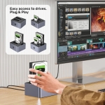 Unitek докинг станция Storage - HDD Dock - 2 BAY - Y-3026GY01-EU