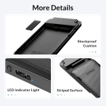 Orico кутия за диск Storage - Case - 2.5 inch USB-C - 2577C3-V1-BK