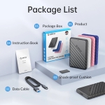 Orico външна кутия за диск Storage - Case - 2.5 inch USB-C Black - 25PW1C-C3-BK