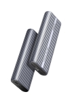 Orico външна кутия за диск Storage - Case - M.2 NVMe M key - USB-C/A, 40Gbps, Built-in Air Cooling, Aluminium - ACOM2-U4-GY