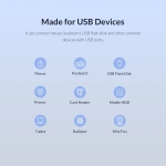 Orico хъб USB3.0 HUB 7 port with Power Adapter, On/Off buttons, Aluminium - BT2U3-7AB-EU-GY