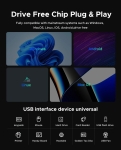 Orico хъб HUB USB-C 5 port - USB3.0 x 1, USB2.0 x 2, USB-C x 2, Aluminium - YSA4-U2-GY
