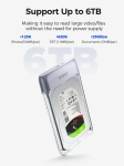 Orico външна кутия за диск Storage - Case - 2.5 inch 5Gbps USB-C Transparent - TX25C3-GY-BP
