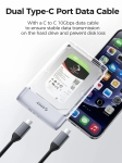 Orico външна кутия за диск Storage - Case - 2.5 inch 5Gbps USB-C Transparent - TX25C3-GY-BP