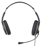 Genius слушалки с микрофон Headset HS-400A - 3.5 mm, Mic, Black/Green