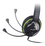 Genius слушалки с микрофон Headset HS-400A - 3.5 mm, Mic, Black/Green