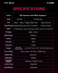 ATK професионална геймърска механична клавиатура Professional Gaming Mechanical Keyboard RS6 Ultra - 8K, TTC RGB Magneto Switches [Linear] - White Shadow