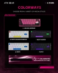 ATK професионална геймърска механична клавиатура Professional Gaming Mechanical Keyboard RS6 Ultra - 8K, TTC RGB Magneto Switches [Linear] - White Shadow