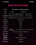 ATK професионална геймърска механична клавиатура Professional Gaming Mechanical Keyboard RS6 - 8K, Gateron Jade Pro Switches [Linear] - White