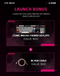 ATK професионална геймърска механична клавиатура Professional Gaming Mechanical Keyboard RS6 - 8K, Gateron Jade Pro Switches [Linear] - Black