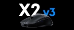 Pulsar професионална геймърска мишка Wireless Gaming Mouse X2 v3 Size2 Black - 1K (8K compatible)
