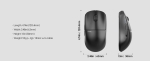 Pulsar професионална геймърска мишка Wireless Gaming Mouse X2 v3 Size2 Black - 1K (8K compatible)