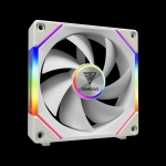 Gamdias Комплект вентилатори Fan Pack 3-in-1 3x120mm - AEOLUS P2-1203 White, Swappable Fan Blades (Reverse Fan Blades Included), Daisy-Chain, Infinity Mirror