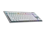 Безжична геймърска механична клавиатура Logitech G915X White Lightspeed TKL - GL Tactile Switch