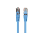 Кабел Lanberg patch cord CAT.6 FTP 0.25m fluke passed (10-pack), blue