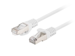 Кабел Lanberg patch cord CAT.6 FTP 0.25m fluke passed (10-pack), white
