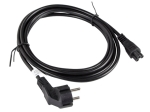 Кабел Lanberg CEE 7/7 (MICKEY) -> IEC 320 C5 power cord 3m VDE, black