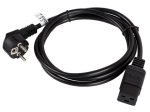 Кабел Lanberg CEE 7/7 -> IEC 320 C19 power cord 16A 1.8m VDE, black