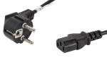 Кабел Lanberg CEE 7/7 -> IEC 320 C13 power cord 1.8m, black